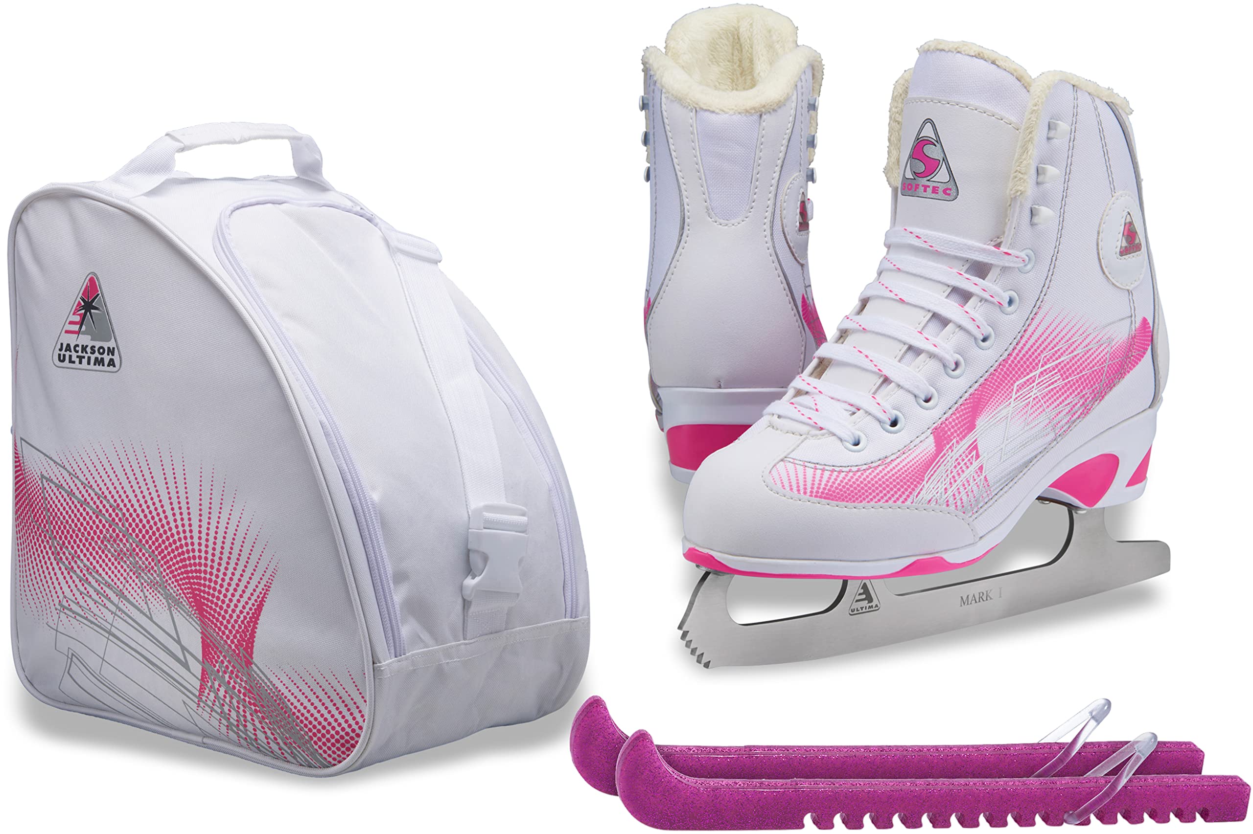 Jackson Ultima Figure Ice Skates for Women & Girls - Premium Softec Boots for Comfort & Performance | Perfect for Figure Skating Practice, Competitions & Recreational Ice Skating