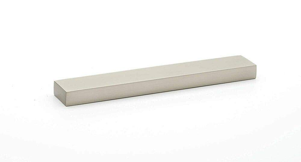 8 Inch Rectangular Cabinet Pull - A440-8-SN Tempo Drawer Handle for Kitchen, Bathroom & Furniture (Center to Center)