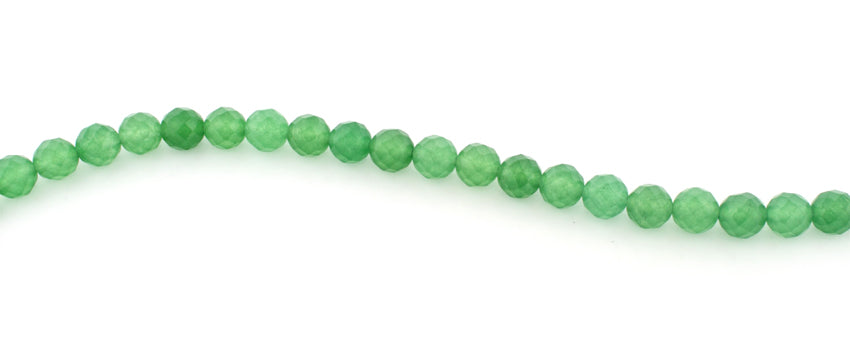8mm Faceted Round Green Aventurine Gemstone Beads for Jewelry Making - DIY Bracelets, Necklaces & Healing Crystal Crafts