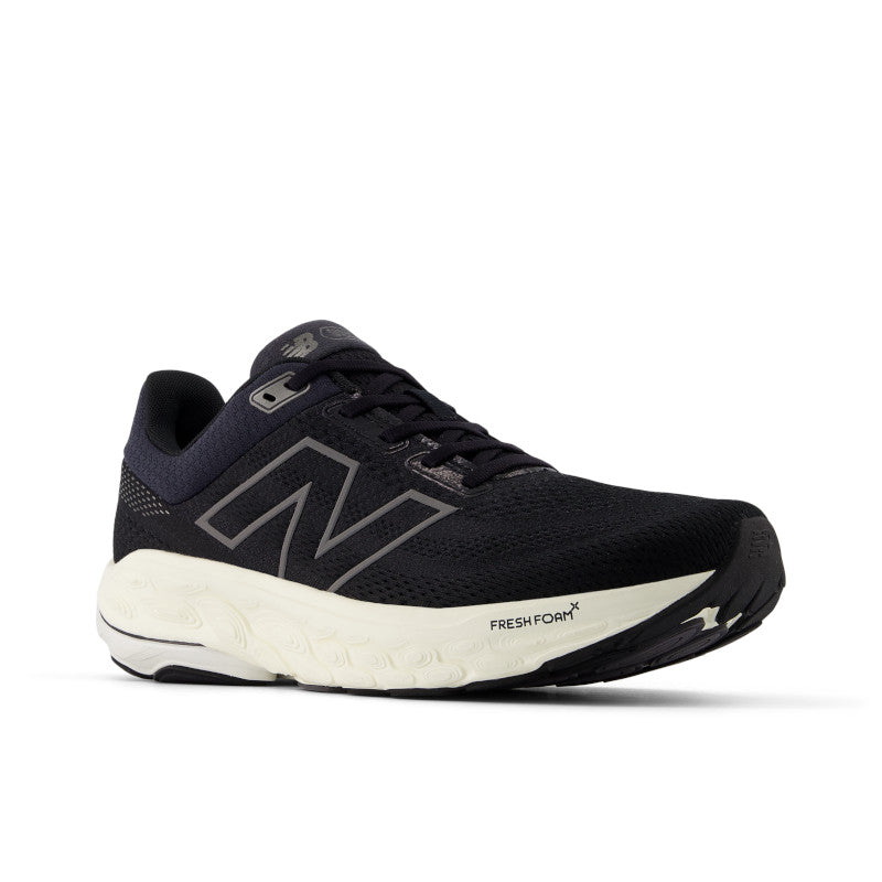 New Balance 860v14 Men's Stability Running Shoes - Black/White | Supportive Cushioning for Road Running & Training