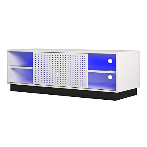 Beaumont Lane 60 Inch White Gaming TV Stand Console with Storage - Perfect for Living Room, Bedroom & Home Theater Setup