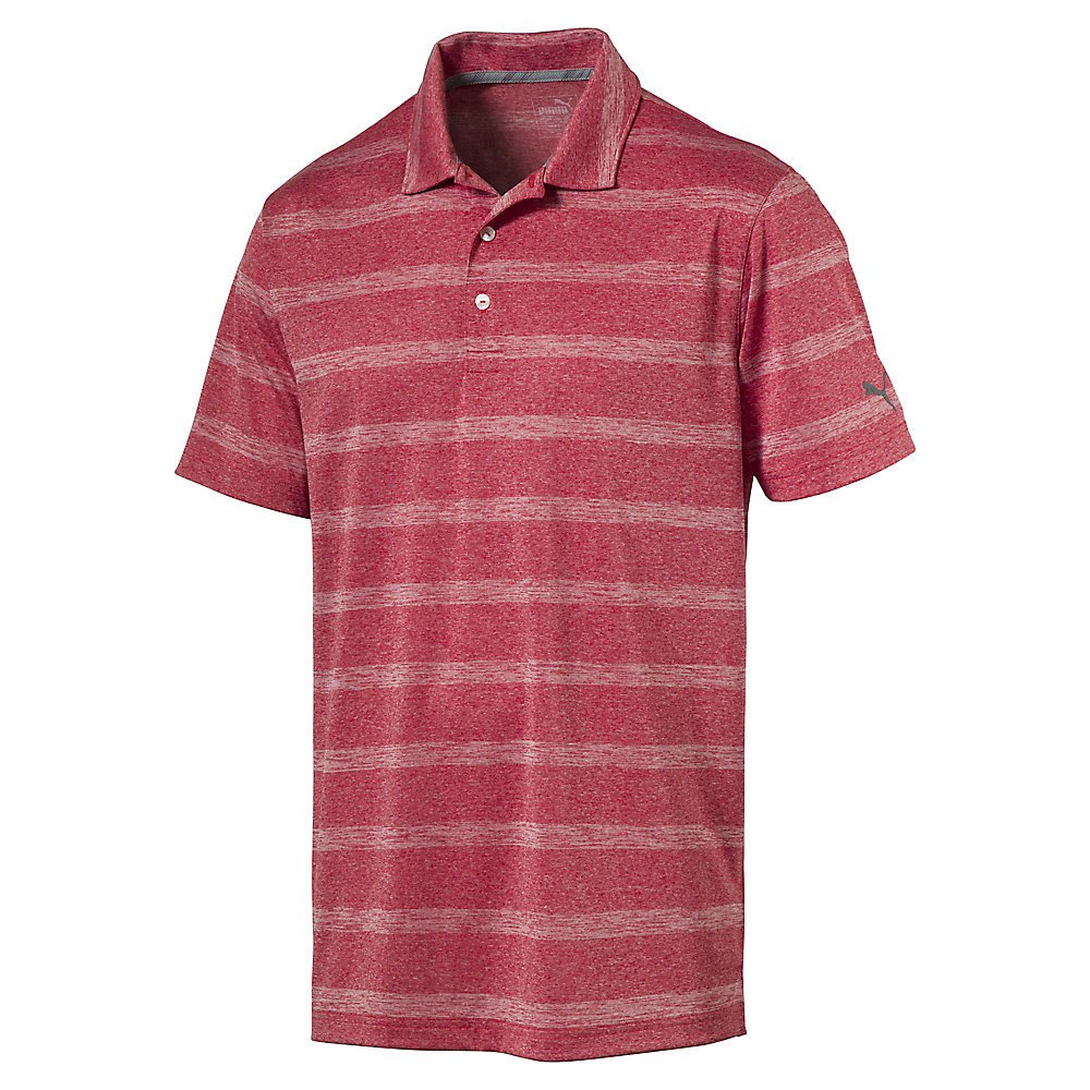 Puma Men's Golf Polo Shirt - Stripe Design for Sports & Casual Wear