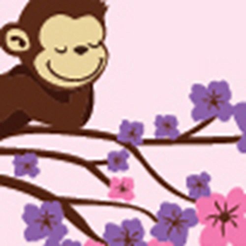 Purple Pink With Monkey