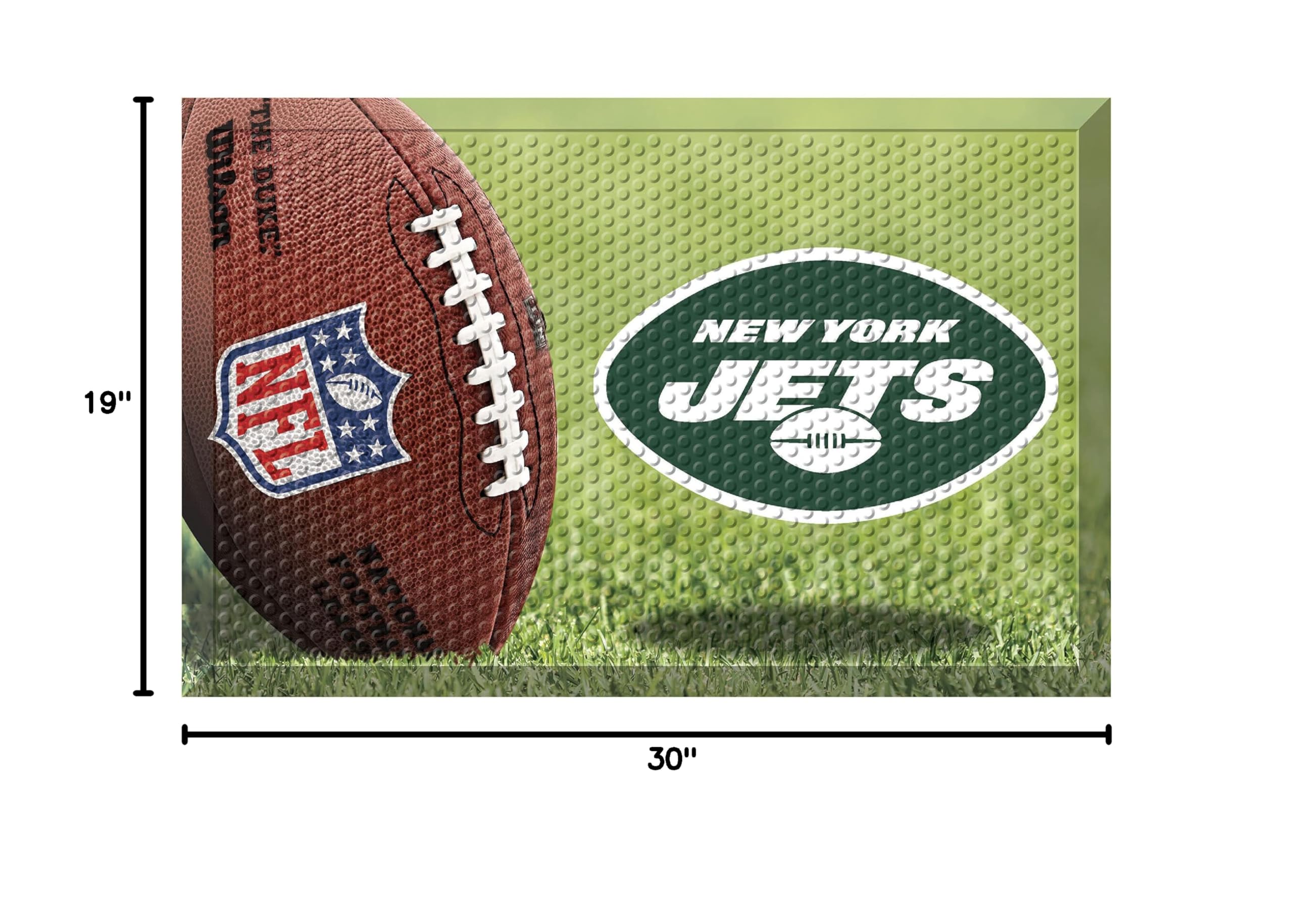 FANMATS NFL Scraper Mat for Men - Premium Doormat for Football Fans - Perfect for Entryway, Garage, or Man Cave Decor