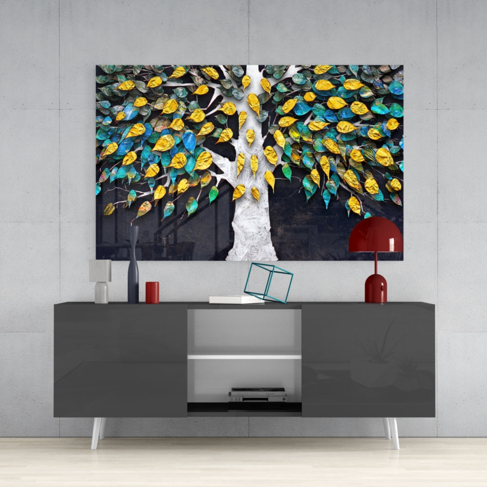 Tree of Life Glass Print Wall Art - Elegant Home Decor for Living Room, Bedroom & Office - Perfect for Gifts & Spiritual Spaces