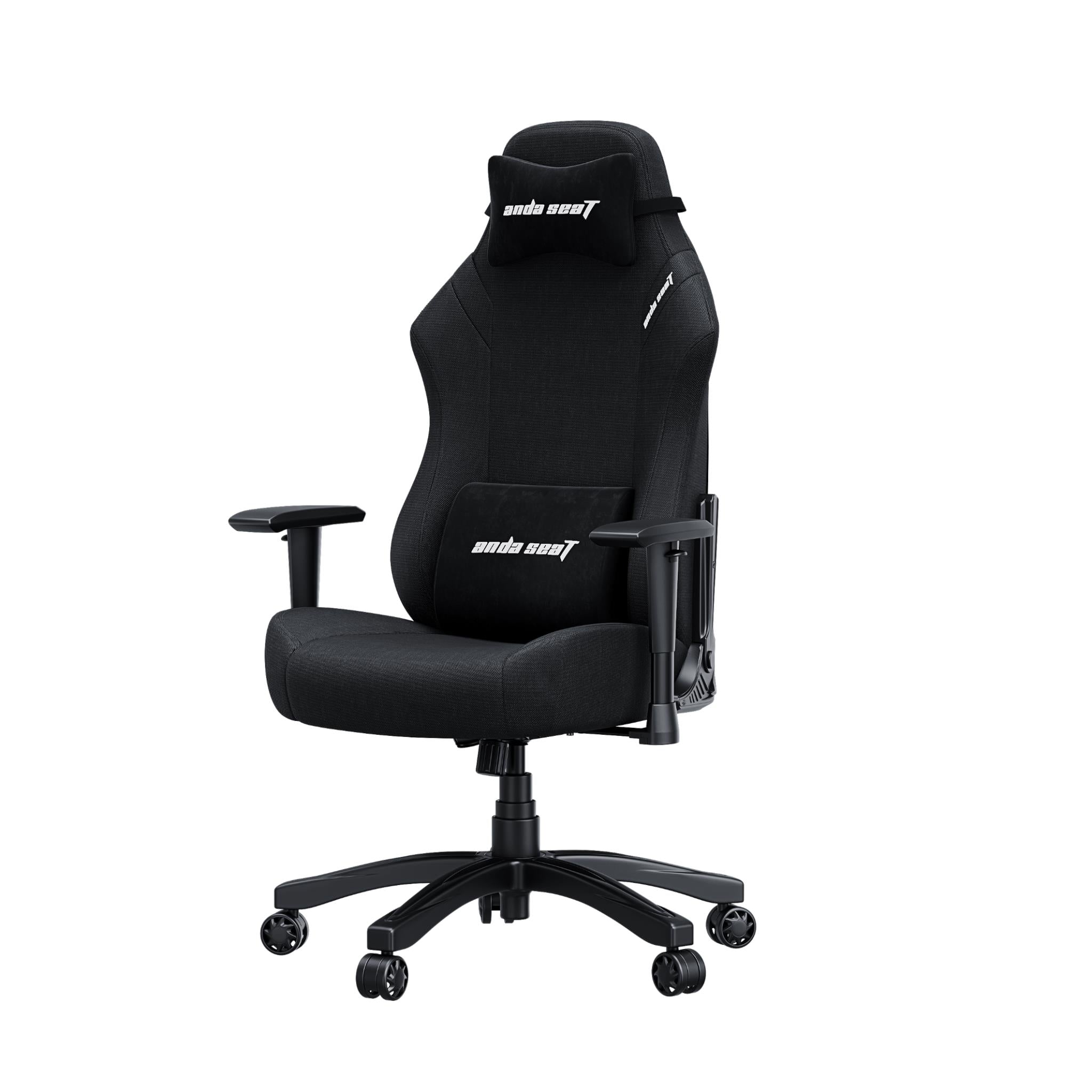 Anda Seat LUNA Fabric Gaming Chair - Ergonomic Office Chair with Lumbar Support for PC, Console & Work - Black - Perfect for Gaming, Streaming & Home Office