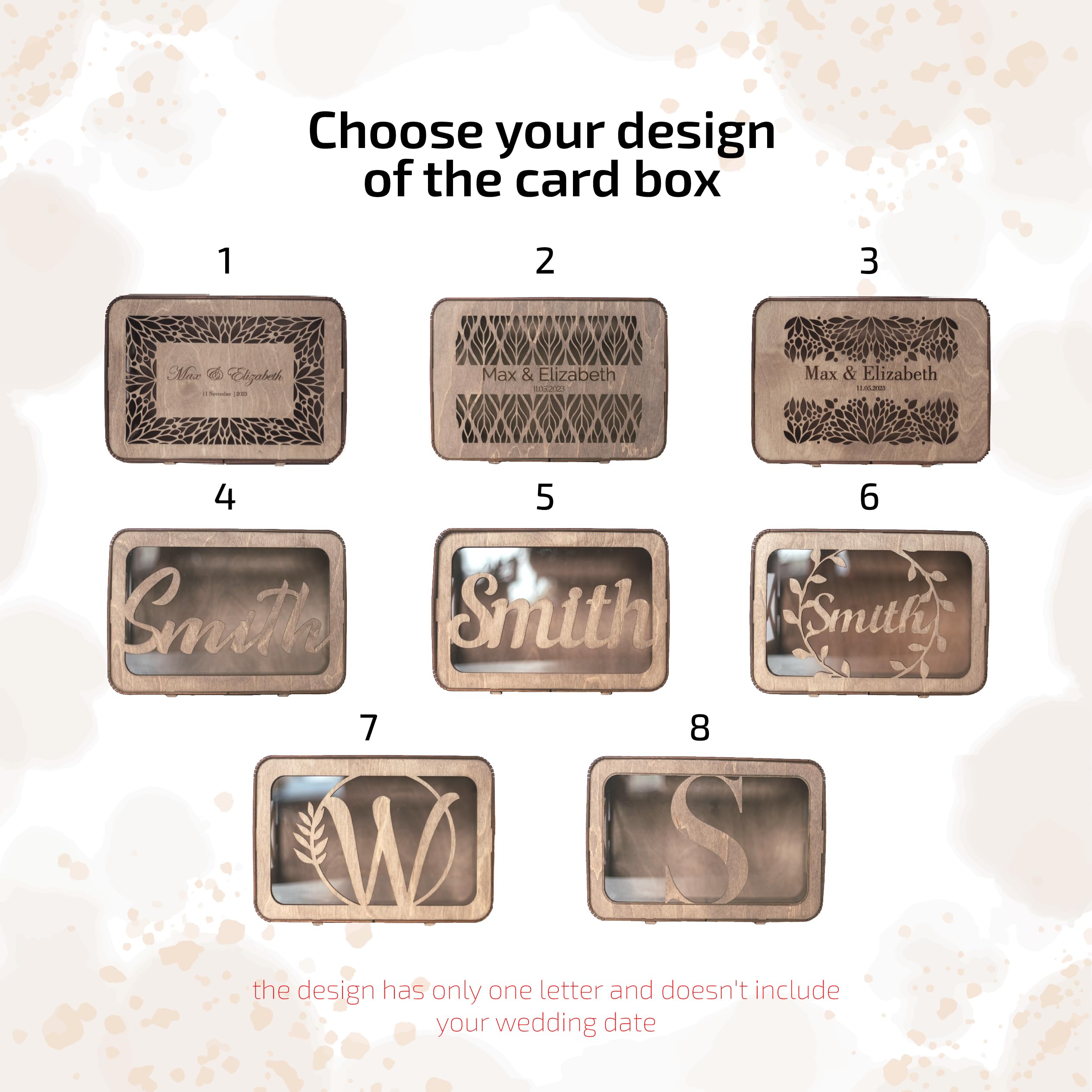 Personalized Wooden Wedding Keepsake Box - Elegant Card Holder for Wedding Ceremony, Guestbook Alternative & Memory Cards Reception Centerpiece - Perfect for Bridal Shower, Anniversary and Special Occasions