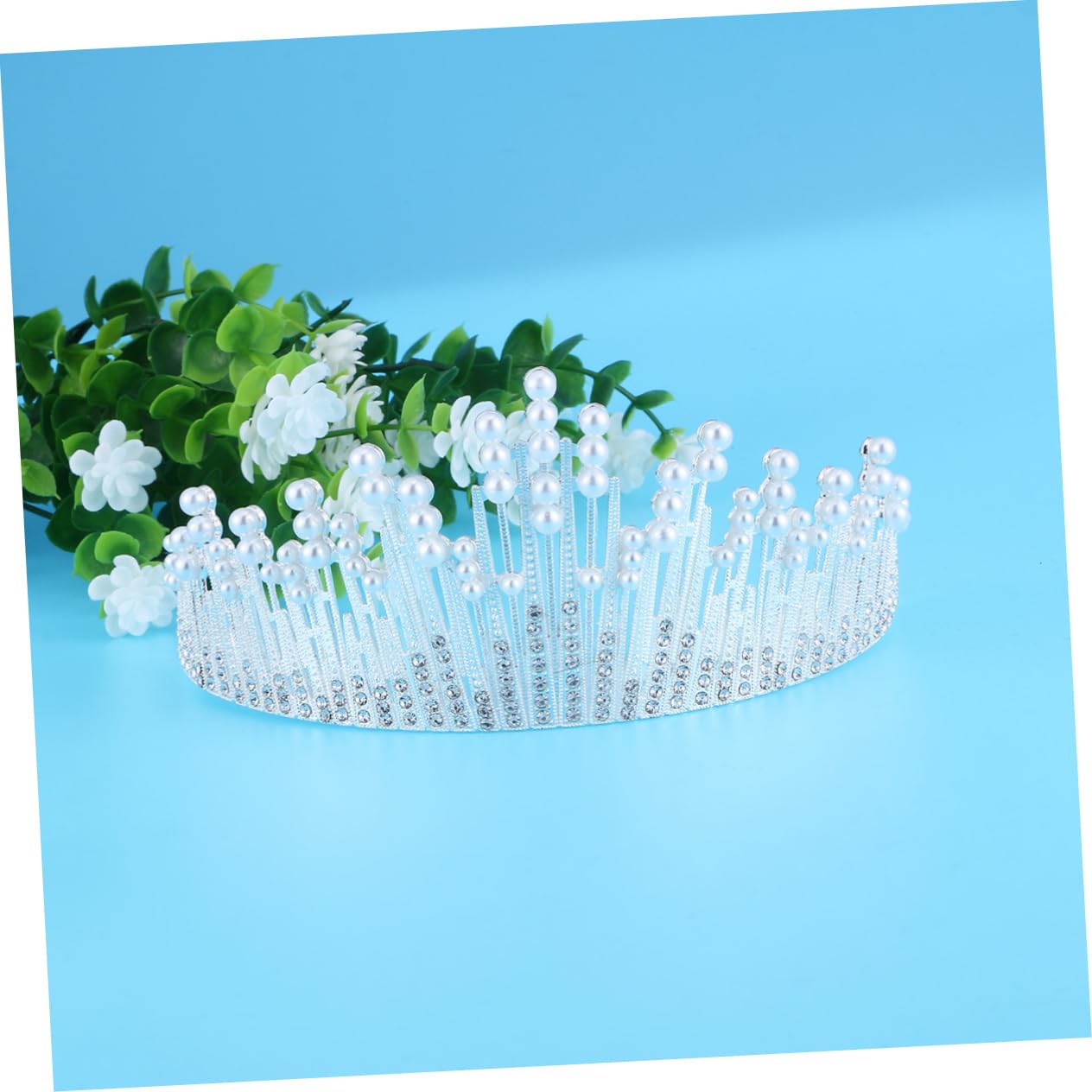 POPETPOP 2-Piece Bridal Tiara Set - Elegant Wedding Hair Crown for Women, Bride Alloy Hair Accessories | Perfect for Weddings, Prom, Pageants & Special Occasions