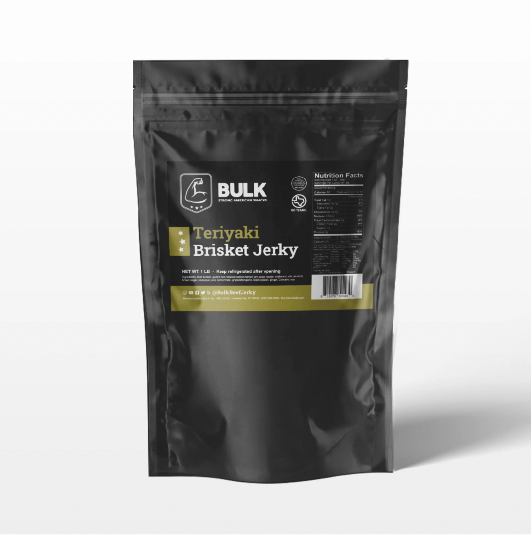 Premium Bulk Teriyaki Brisket Beef Jerky - High Protein, Gluten-Free Snack for Hiking, Camping & Road Trips | 10-Pack Value Bundle