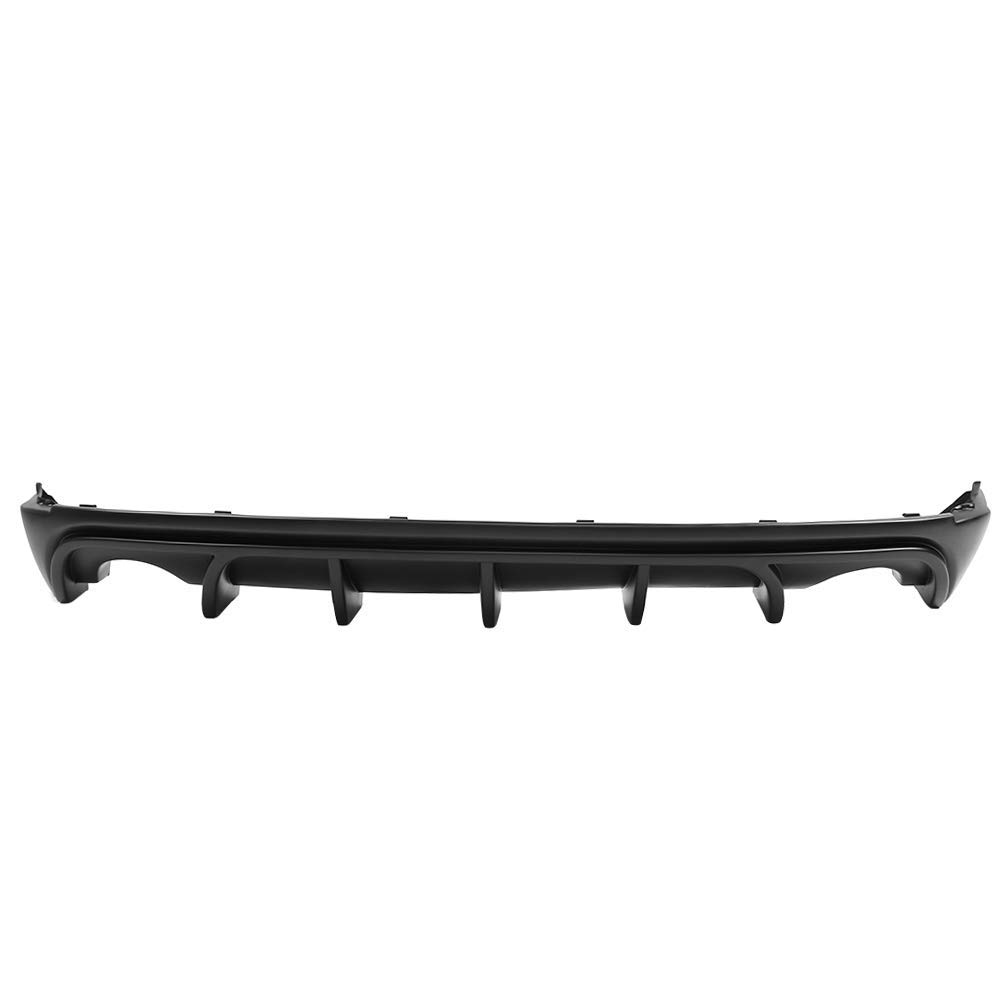IKON MOTORSPORTS Rear Bumper Diffuser for 2014-2016 Lexus IS250 IS350 IS200T - PP Unpainted Black Lower Lip Spoiler | Enhances Aerodynamics & Sporty Look for Street Racing & Car Shows