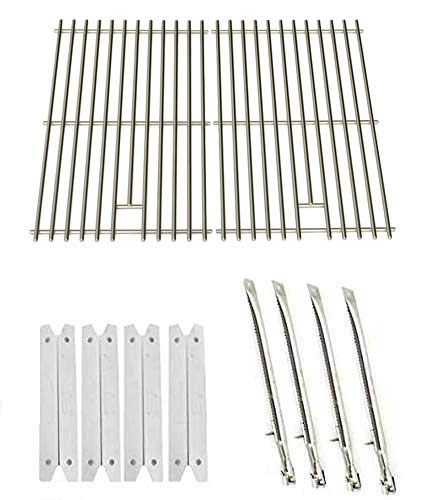 Brinkmann 810-8401-S Grill Replacement Parts Kit - 4 Stainless Steel Heat Plates, 4 Burners & Cooking Grates | Compatible with Brinkmann Grills | Perfect for Outdoor BBQ, Backyard Cooking & Patio Parties