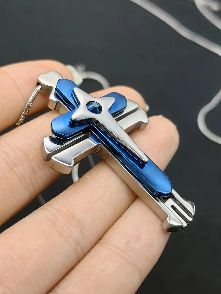 Stress Relief Fidget Necklace - ADHD Anxiety Toy for Adults - Office & Travel Use