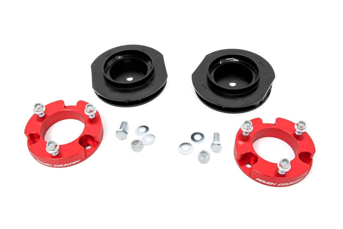 2 Inch Lift Kit with Red Spacers for Toyota 4Runner 4WD (2003-2009) - 763RED - Enhance Off-Road Performance & Ground Clearance for Adventure & Trail Driving