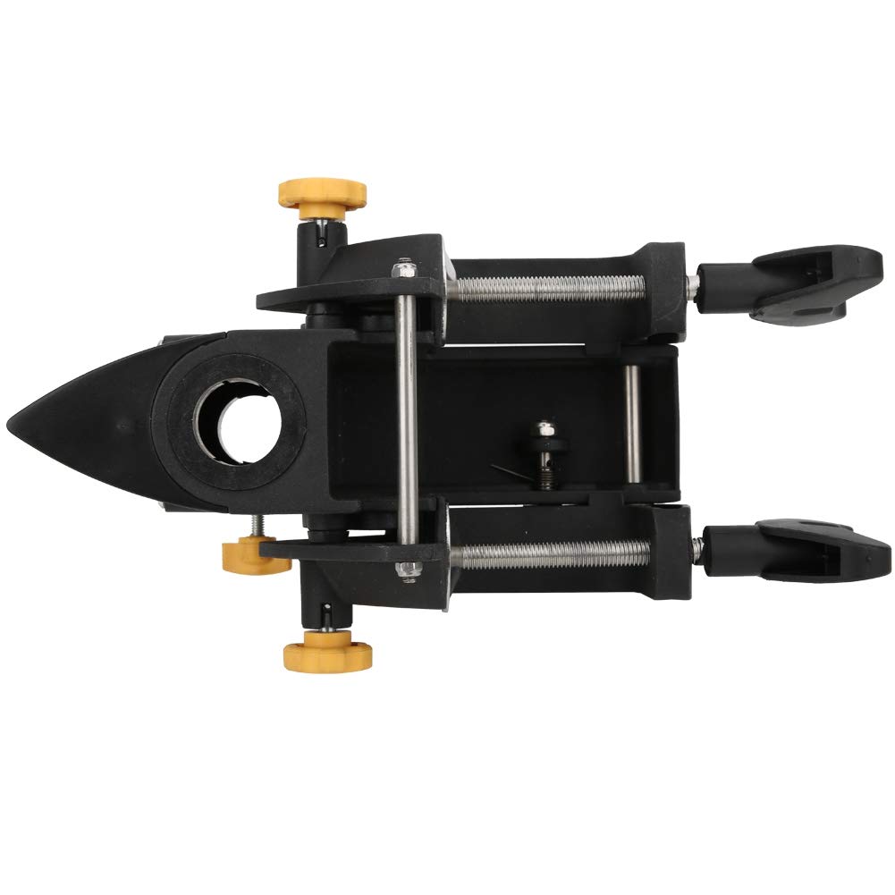 **Black Outboard Motor Bracket - Heavy Duty Electric Thruster Mount for Boats & Kayaks - Perfect for Marine Engine Auxiliary Support & Water Sports**