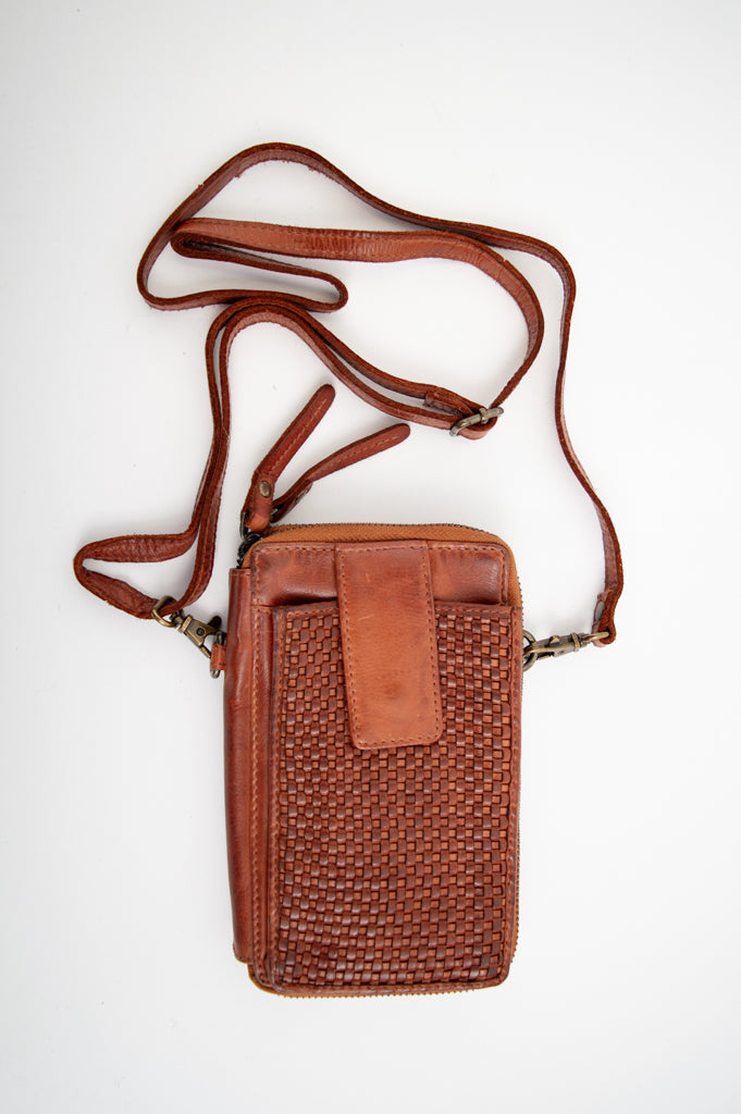Premium Genuine Leather Handbag 500 in Cognac - Stylish & Durable Women's Tote for Work, Travel & Everyday Use