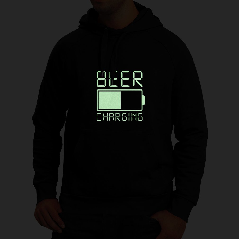 Lepni.me Hoodie Sweatshirt - Funny Beer Charging Quotes & Bar Humor for Beer Lovers | Perfect Gift for Beer Enthusiasts & Pub Crawls