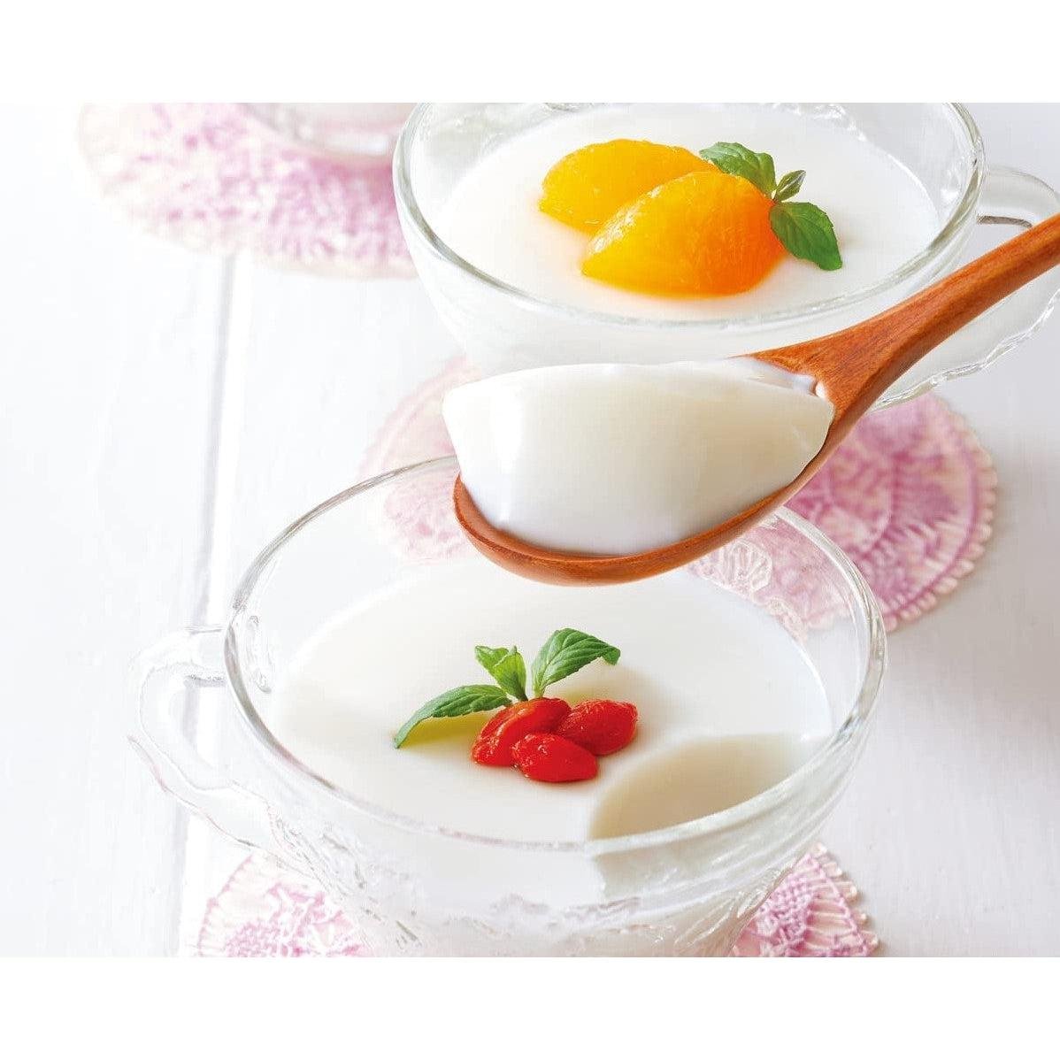 Nisshin Annin Tofu Almond Jelly Instant Mix 60g - Easy Homemade Asian Dessert for Parties, Snacks & Healthy Treats