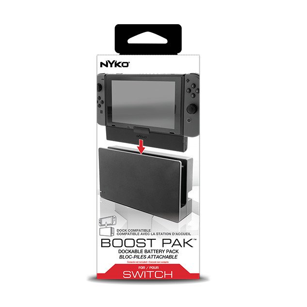 Nyko Boost Pak for Nintendo Switch - Extended Battery Pack & Portable Charger - Perfect for Gaming On-The-Go, Travel, and Long Play Sessions