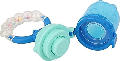 BPA-Free Fruit Shaped Silicone Baby Teether & Nibbler Pacifier Set for 6-12 Month Olds - Soft Chew Toy for Soothing Sore Gums (2-Pack) - Perfect for On-the-Go Parenting, Daycare, and Travel