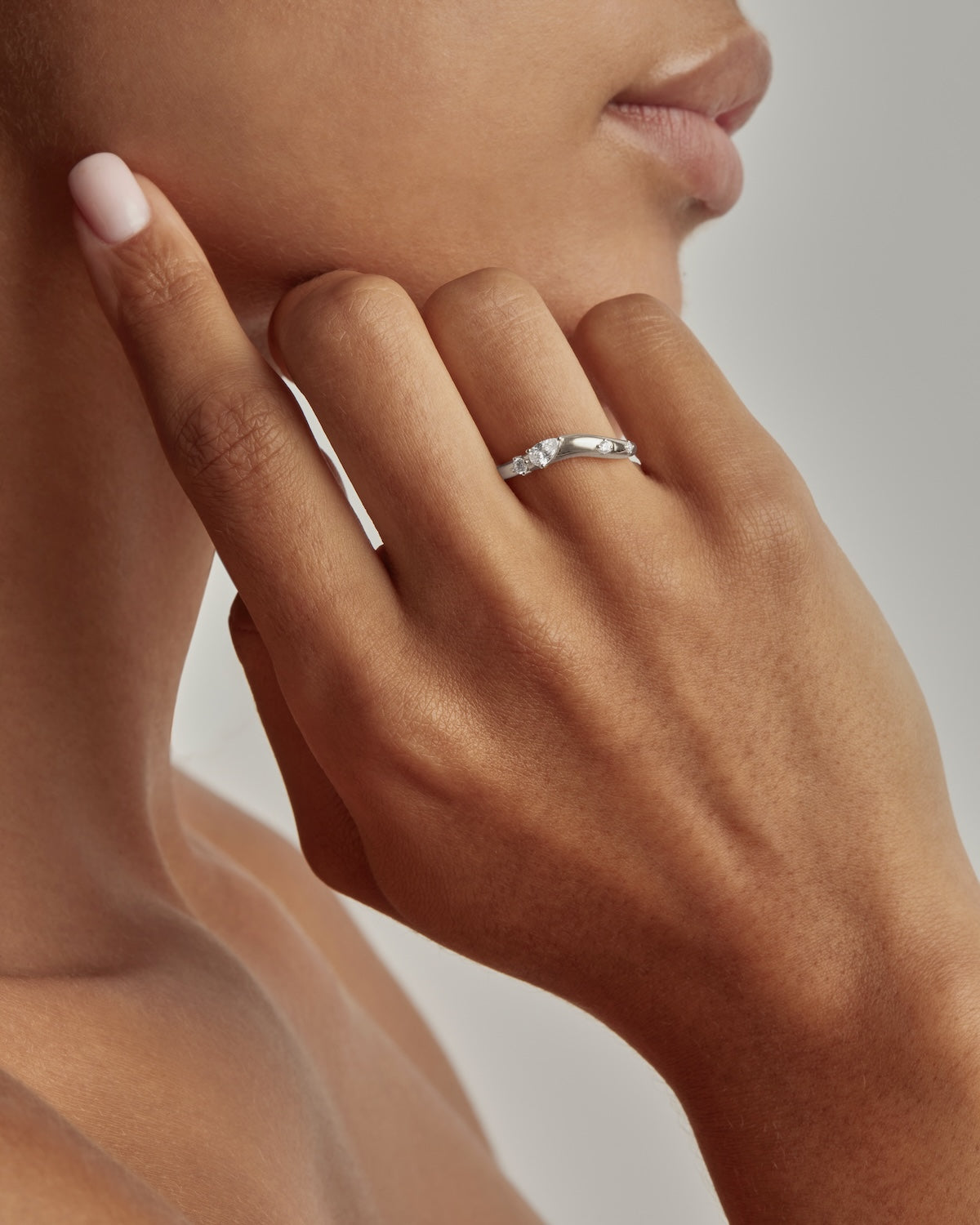 Sterling Silver Chasing Tides Ring for Women - Elegant Wave Design Ocean Inspired Jewelry - Perfect for Beach Weddings, Anniversary Gifts & Everyday Wear