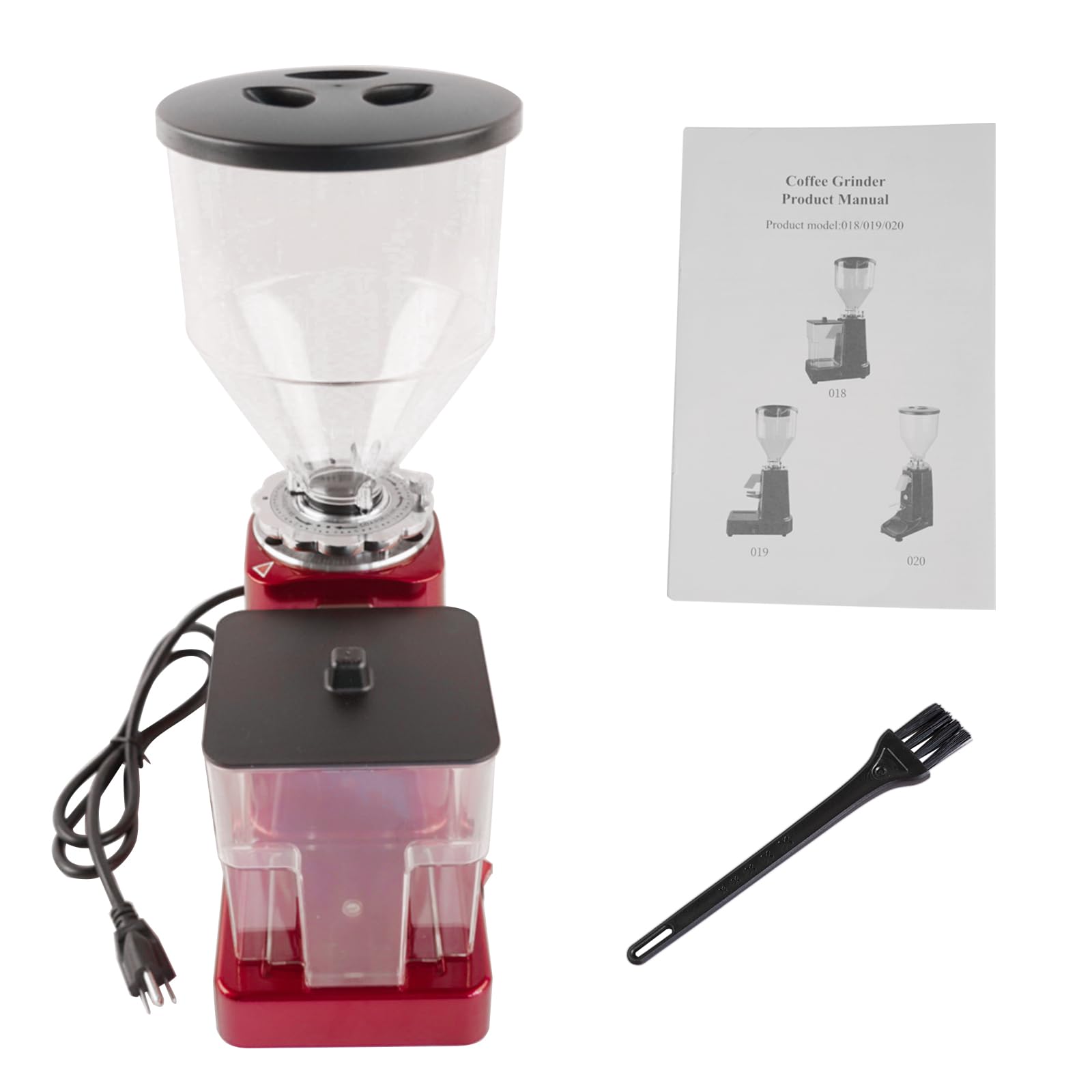 Premium 35oz Electric Coffee Bean Grinder - 19 Adjustable Grind Settings, Flat Burr Mill for Espresso, French Press & Drip Coffee - Large Capacity Stainless Steel Coffee Grinder (Red) - Perfect for Home Kitchens, Coffee Shops & Office Break Rooms