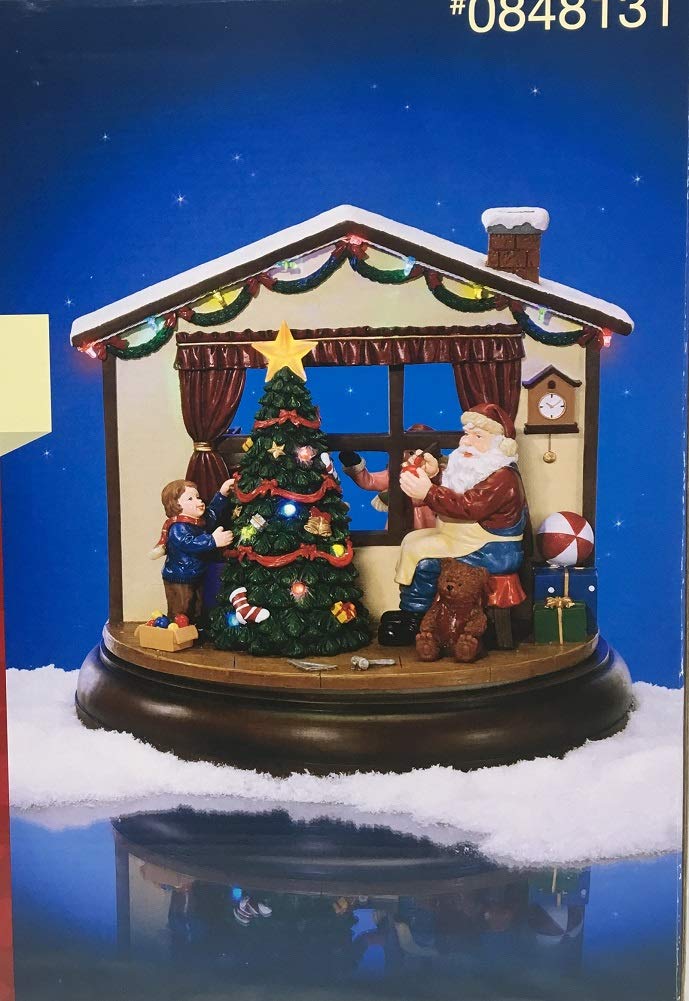 I Spy Santa Music Box - Christmas Holiday Decorative Musical Gift for Kids & Adults - Perfect for Home Decor, Party Favors & Festive Celebrations