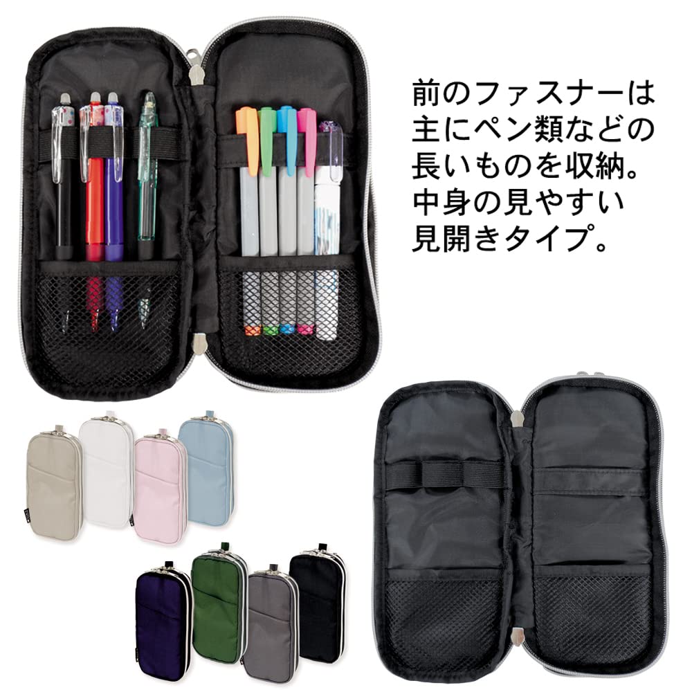 Premium Double Zipper Round Pen Case - Durable Pencil Pouch for School, Office & Travel Organization