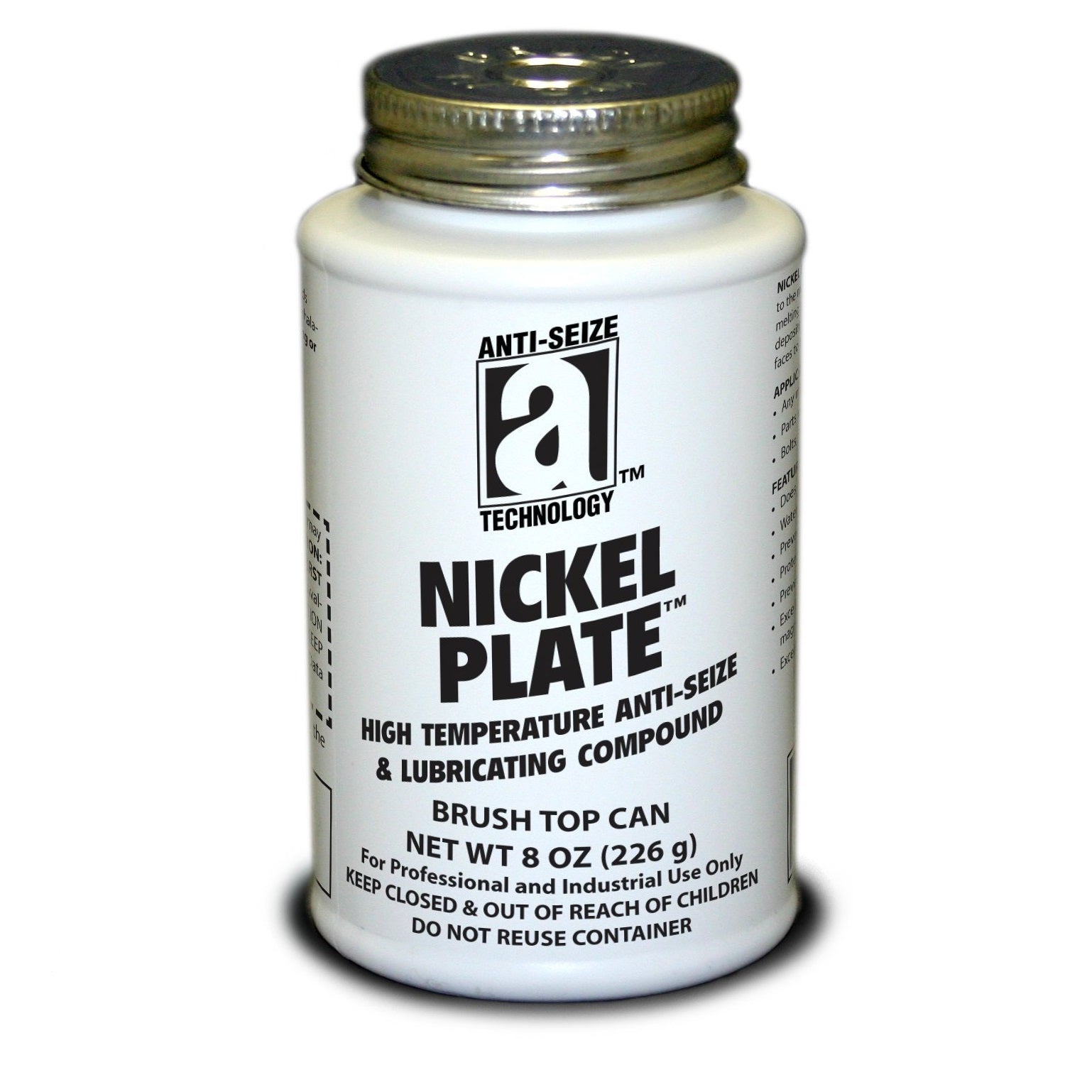 High-Temperature Anti-Seize Compound 8 Oz (35010) - Nickel Plate Lubricant for Bolts, Nuts & Threads - Ideal for Automotive, Marine & Industrial Applications