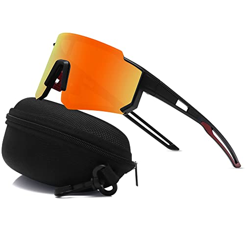 Black Frame-red Mirror Lens