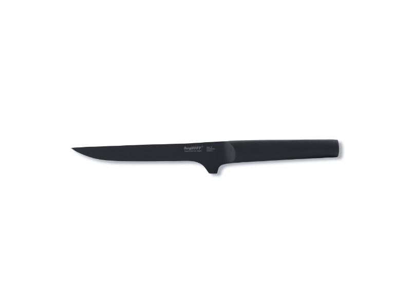 BergHOFF Ron 6-Inch Boning Knife - Professional Kitchen Knife for Meat, Fish & Poultry - Ergonomic Black Handle - Perfect for Butchers, Chefs & Home Cooking