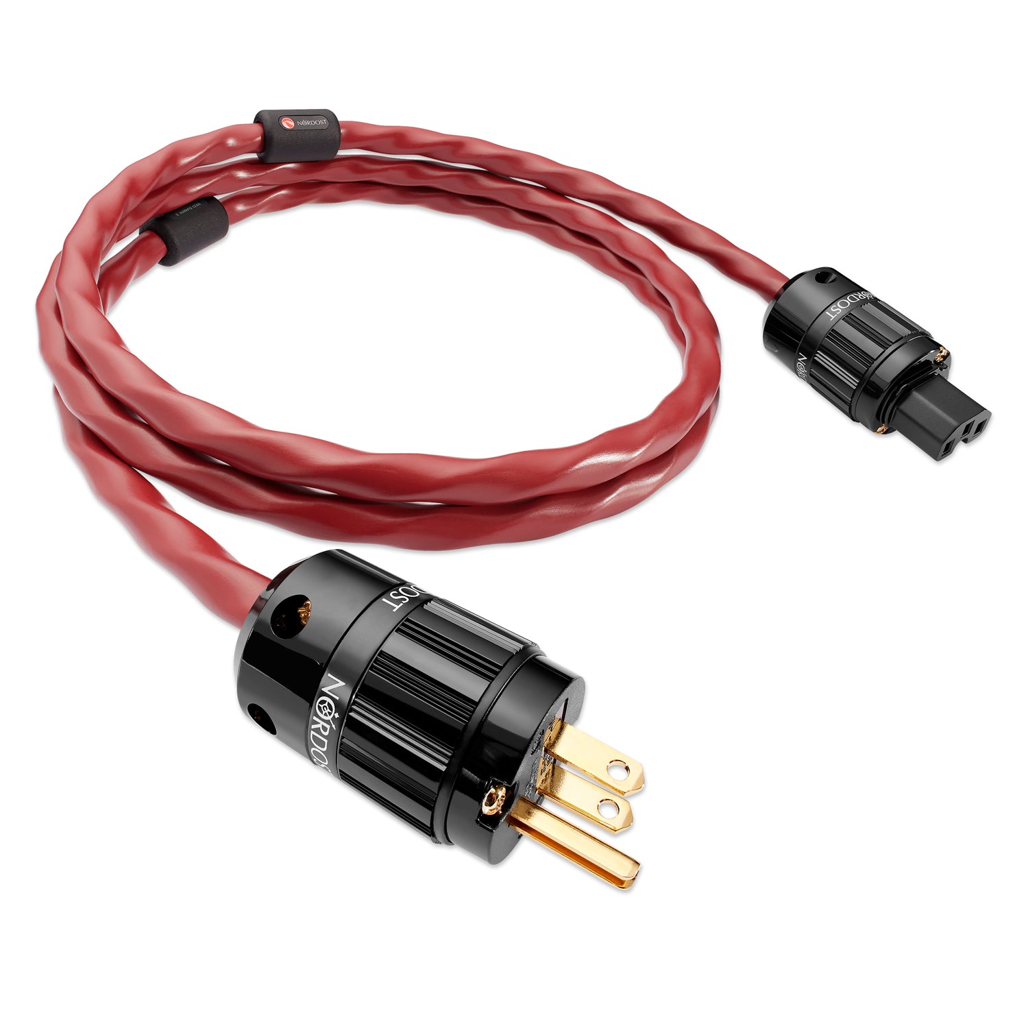 Premium Nordost Leif 3 RED DAWN 3 Power Cord - High-Performance Audio Power Cable for Home Theater & Hi-Fi Systems - Perfect for Audiophiles & Professional Studios