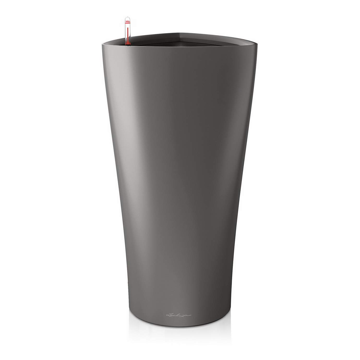 Lechuza Delta 30 Self-Watering Planter - Large Indoor/Outdoor Garden Flower Pot with Drainage Holes & Plant Substrate - 30