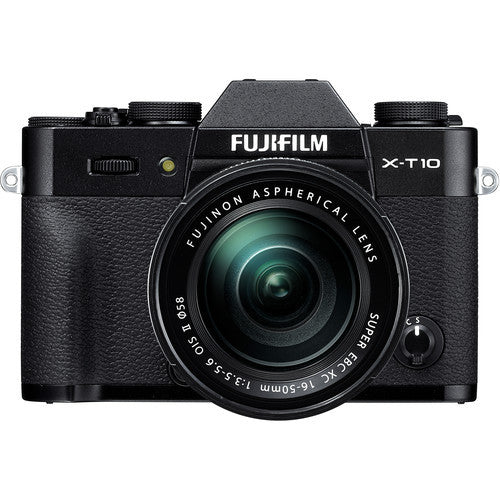 Fujifilm X-T10 Mirrorless Digital Camera with 16-50mm Lens (Black) - Perfect for Travel Photography, Vlogging & Street Shooting
