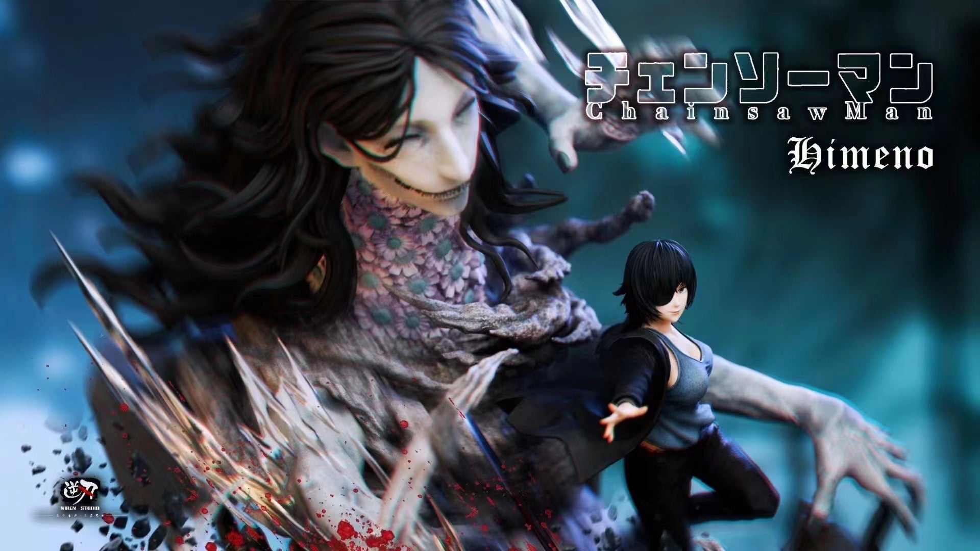 Niren Studio Chainsaw Man Himeno Anime Figure - Collectible Action Figure for Anime Fans | Perfect for Display, Cosplay, and Gift Giving