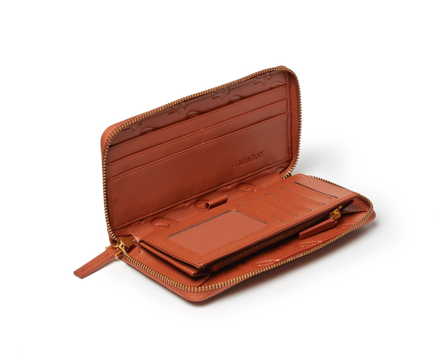 Premium Brown Monogram Wallet for Men - Stylish Leather RFID Blocking Bifold Wallet - Perfect for Everyday Use, Travel & Gifting