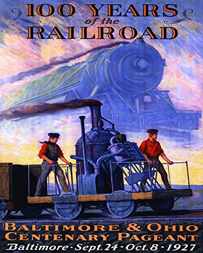 16x20 Inch Vintage 1927 Baltimore & Ohio Railroad Travel Poster - American Train Tourism Wall Art for Framing & Home Decor | Perfect for Living Room, Office & Man Cave