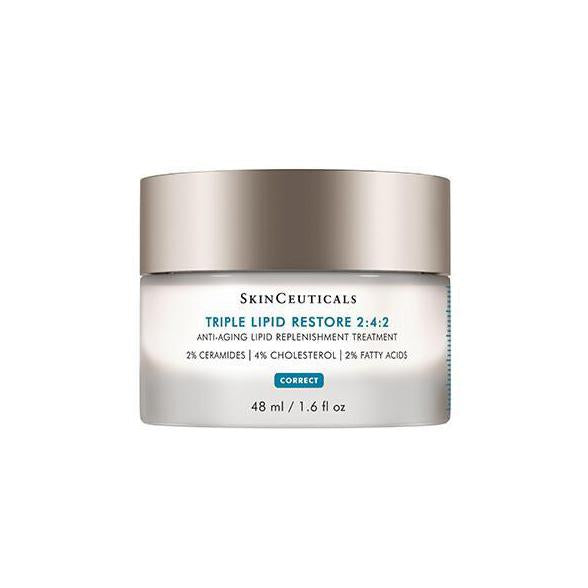 SkinCeuticals Triple Lipid Restore 2:4:2 Anti-Aging Moisturizer Cream - Replenish & Repair Dry Skin with Ceramides - Perfect for Nighttime Skincare Routine & Mature Skin Care