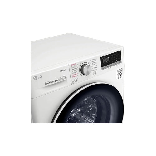 LG 9kg Front Load Washing Machine with Steam Function - Energy Efficient, Quiet Operation for Laundry Room, Apartment & Small Spaces