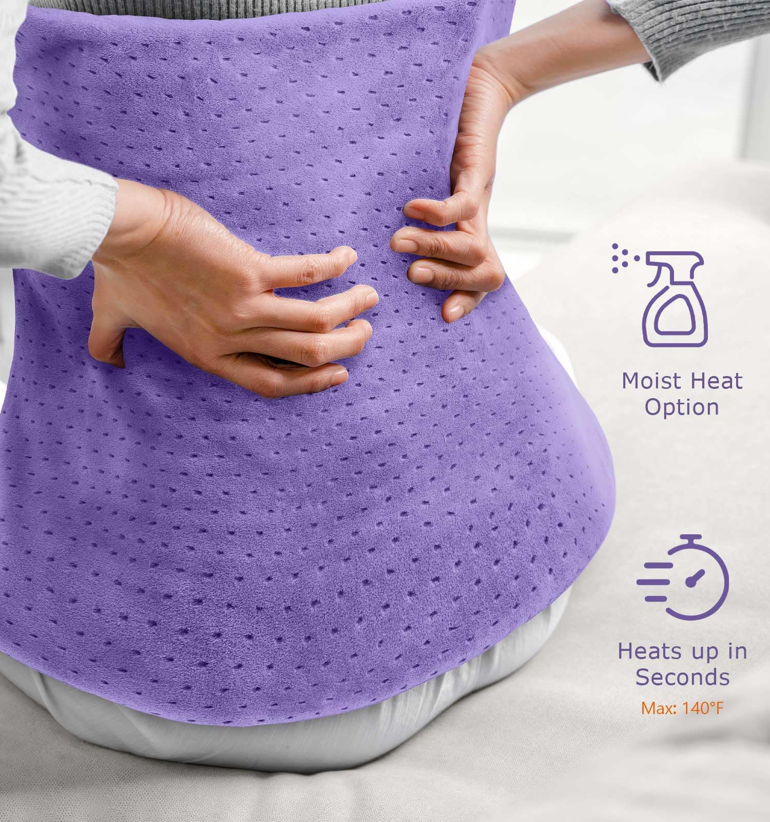 Electric Heating Pad for Back Pain Relief - 24