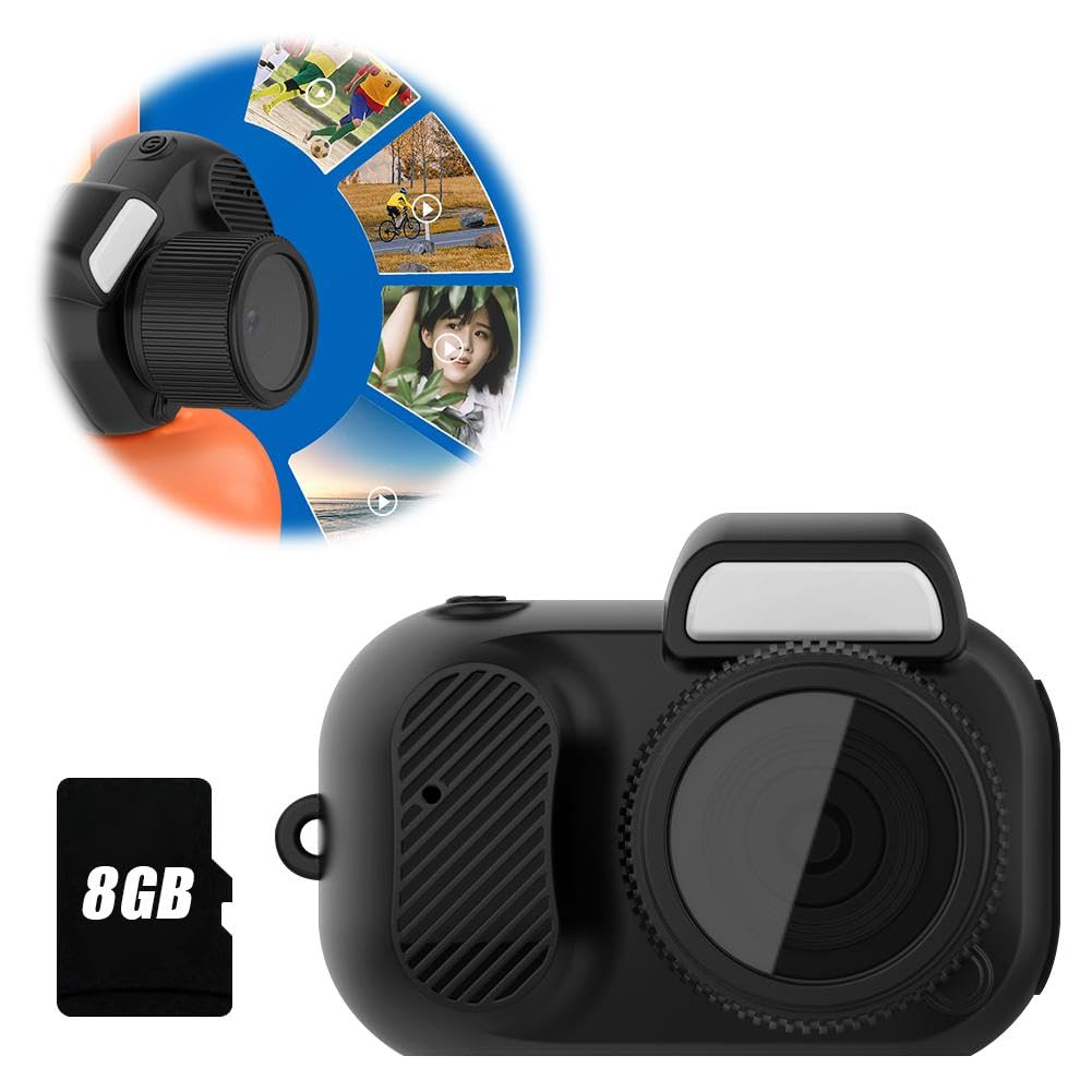 1080P HD Mini Keychain Camera - Portable Sports Action Camera with Long Battery Life - Perfect for Travel, Hiking, and Outdoor Adventures