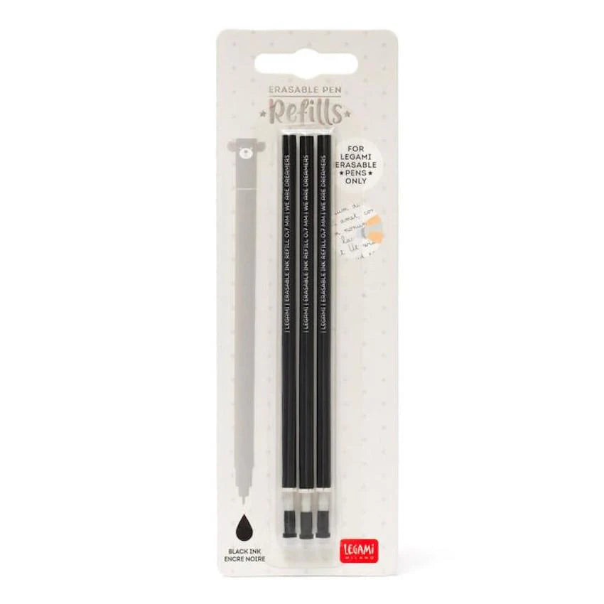 Refillable Erasable Pens - 3 Pack of Ink Refills for Smooth Writing | Perfect for Office, School & Note-Taking