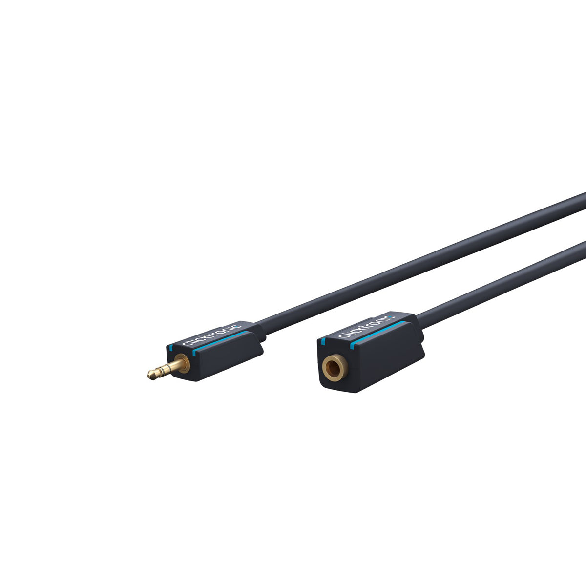 Clicktronic 3.5mm AUX Extension Cable 5m (16.4ft) - High Quality Audio Auxiliary Cord for Home Theater, Car Stereo, Speakers & Headphones