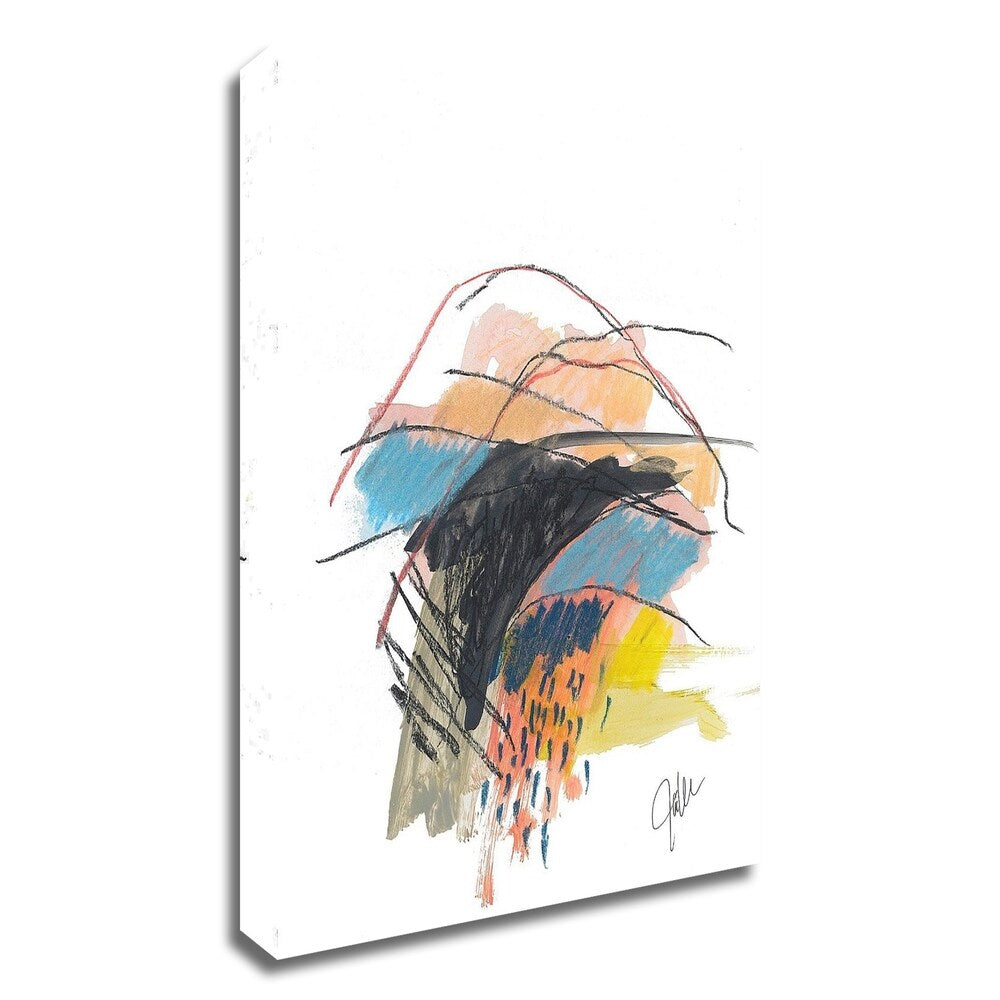 Abstract Landscape No. 29 by Jan Weiss - Premium Canvas Wall Art Print - Ready to Hang - Modern Home & Office Decor for Living Room, Bedroom or Gallery