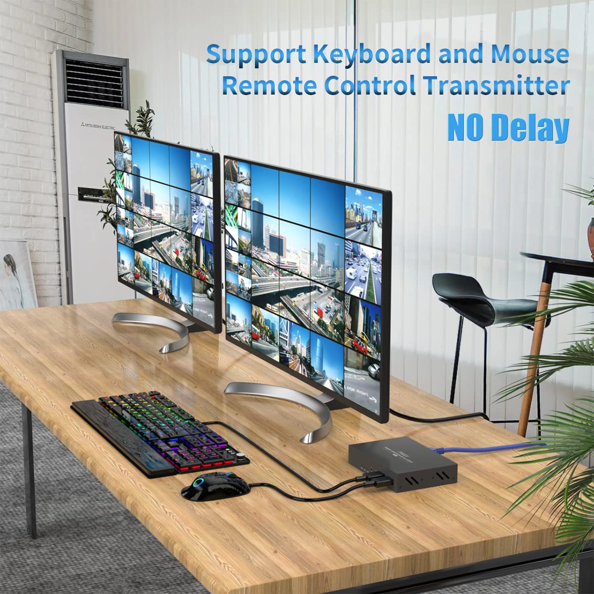 Best KVM Switch for Multiple Computers - 4 Port USB HDMI VGA Keyboard Video Mouse Switcher for Home Office & Gaming Setup
