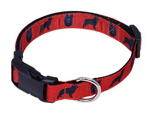 Premium Schipperke Dog Collar with Ribbon - 3/4 Inch Small Pet Collar for Small Dogs | Comfortable & Stylish Pet Accessory for Daily Walks, Training & Special Occasions