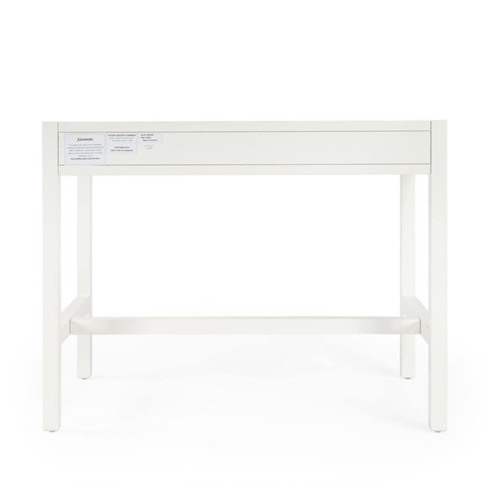 White Beaumont Lane Wood Desk for Home Office & Study