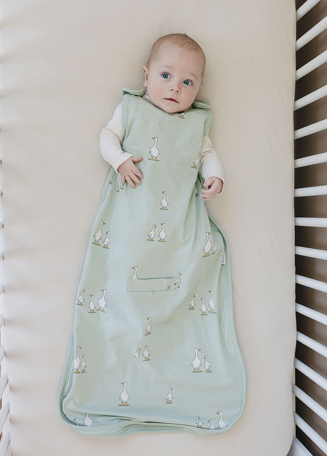 Ecolino® Adjustable Organic Cotton Toddler Sleep Bag for Kids 2-4 Years - Soft & Breathable Baby Sleeping Sack for Nursery, Daycare & Travel