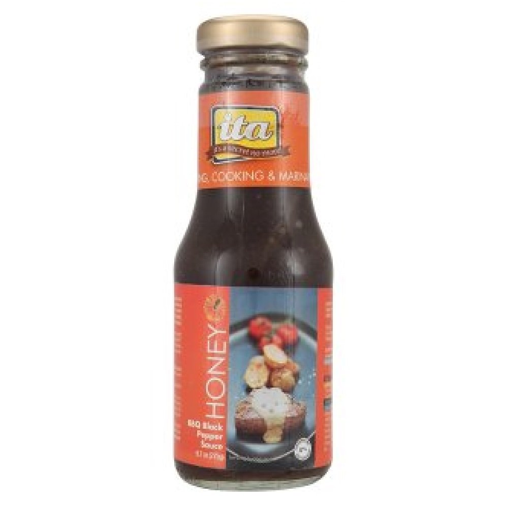 Ita BBQ Black Pepper Sauce with Honey - 275g (9 Count) - Perfect for Grilling, Marinating, and Dipping Steak, Ribs & Chicken