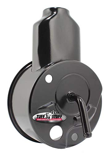Tuff Stuff Power Steering Reservoir - Black Plastic Bolt-On Kit for Saginaw Pump | Easy Installation & Leak-Free Performance | Perfect for Classic Car Restoration & Off-Road Vehicle Upgrades