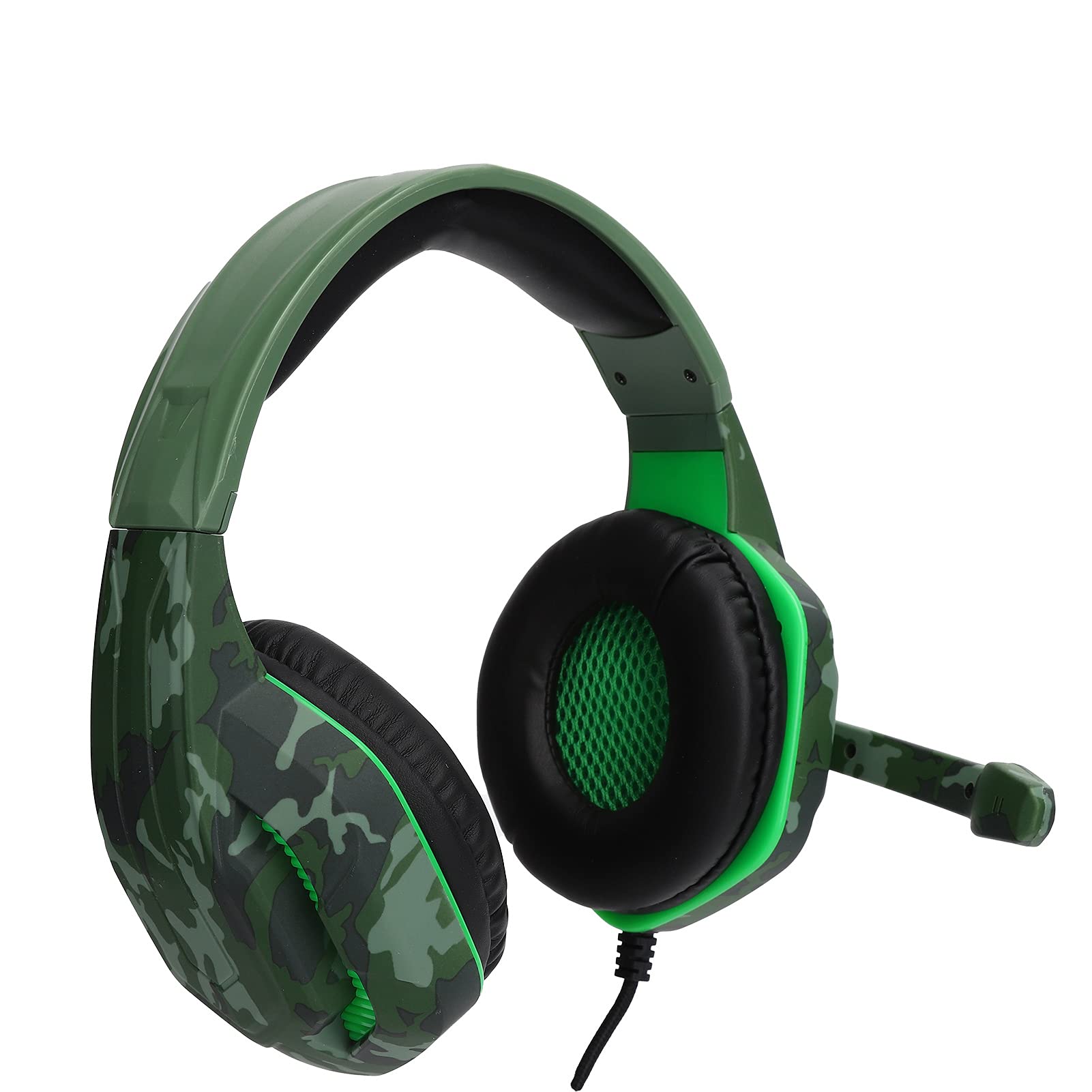 FUIK Pro Gaming Headset - Lightweight Foldable Wired Headphones with Soft Earmuffs for PC, PS5, Xbox & Mobile Gaming | Perfect for Home, Office & Travel Use